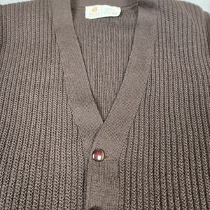 Vintage Byford 100% Wool Sweater Vest Made in England Mens Large Grandpa Core